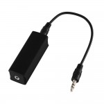 Ground Loop Noise Isolator Eliminating Audio Noise Effectively for Car Audio System Home Speaker with 3.5mm Audio Cable