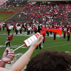 Super Horn Hand Pump Air Horn Cheerleading Soccer Ball Sports Fans Horn Plastic Trumpet with Gas Pump