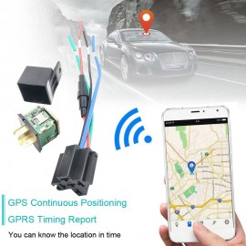 Car Tracking Relay GPS Tracker Device GSM Locator Remote Control Anti-theft Monitoring Cut Off Oil Power System