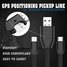 Mini Intelligent Tracker GPS Positioning Listening Data Transmission Charging Three-in-one USB Data Cable
