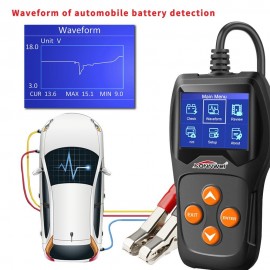 KONNWEI Professional Car Battery Tester (KW600) on Cranking System, Charging System 100-2000 CCA 220AH Auto Battery Load Analyzer,Alternator Tester - Waveform Voltage Test for All 12V Cars/SUVs