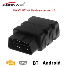 KONNWEI  Mini BT Wireless OBD-II  Car Auto Diagnostic Scan Tools Black KW902
