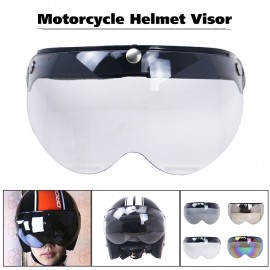 Universal Windproof 3-Snap Motorcycle Helmet Visor Front Flip Up Visor   Wind Shield Lens For Motorcycle Helmet Sunglasses
