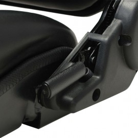 Forklift and tractor seat Adjustable backrest Black
