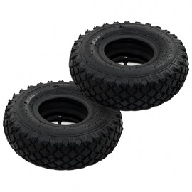 2 tires 2 hoses 3,00 - 4 260 x 85 for sack trucks rubber