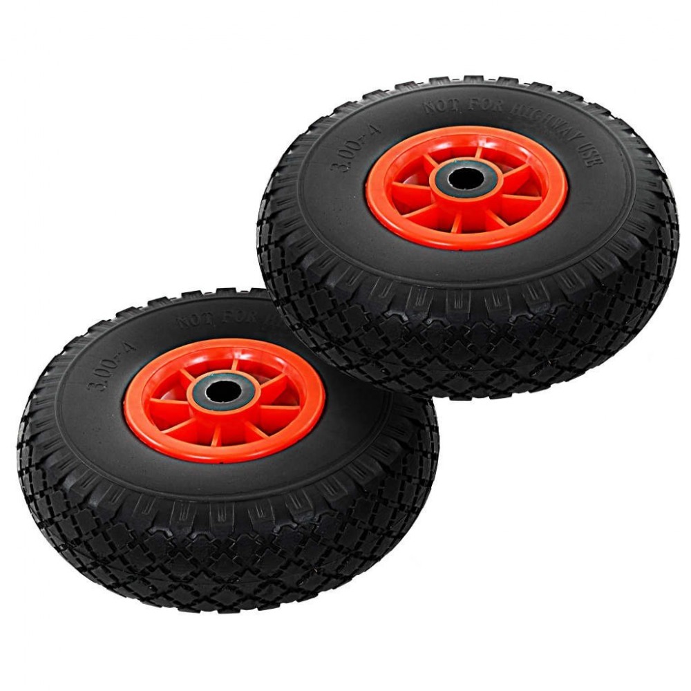 Sack cart wheels 2 pcs. Solid PU 3,00 - 4 (260 x 85)