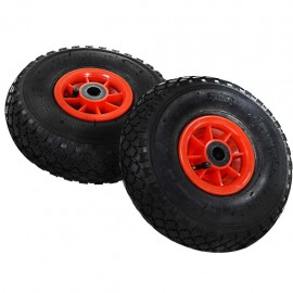 Handcart wheels 4 pcs. Rubber 3,00 - 4 (260x85)