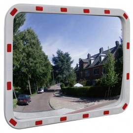 Traffic mirror Convex Rectangular 60 x 80 cm with reflectors