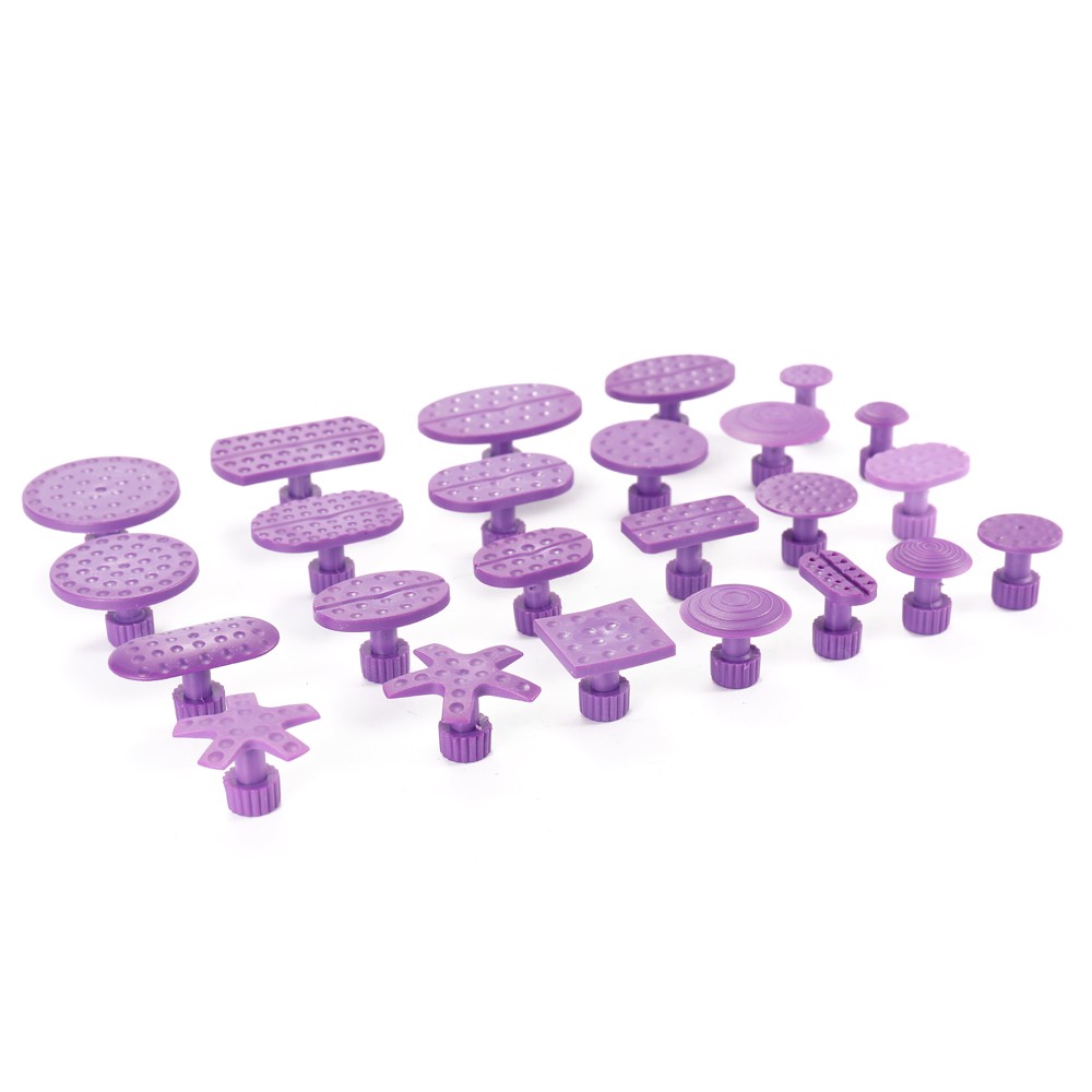 24pcs Purple Mixed Pulling Drawing Gasket Tool of Car Paintless Dent Repairing Tools of Auto