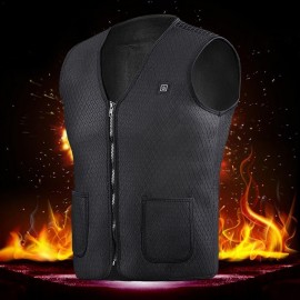 Electric USB Heated Warm Vest Men Women Heating Coat Jacket Clothing