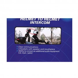 Helmet to Helmet Communicator 2-Way Communication System Earphone+Mic